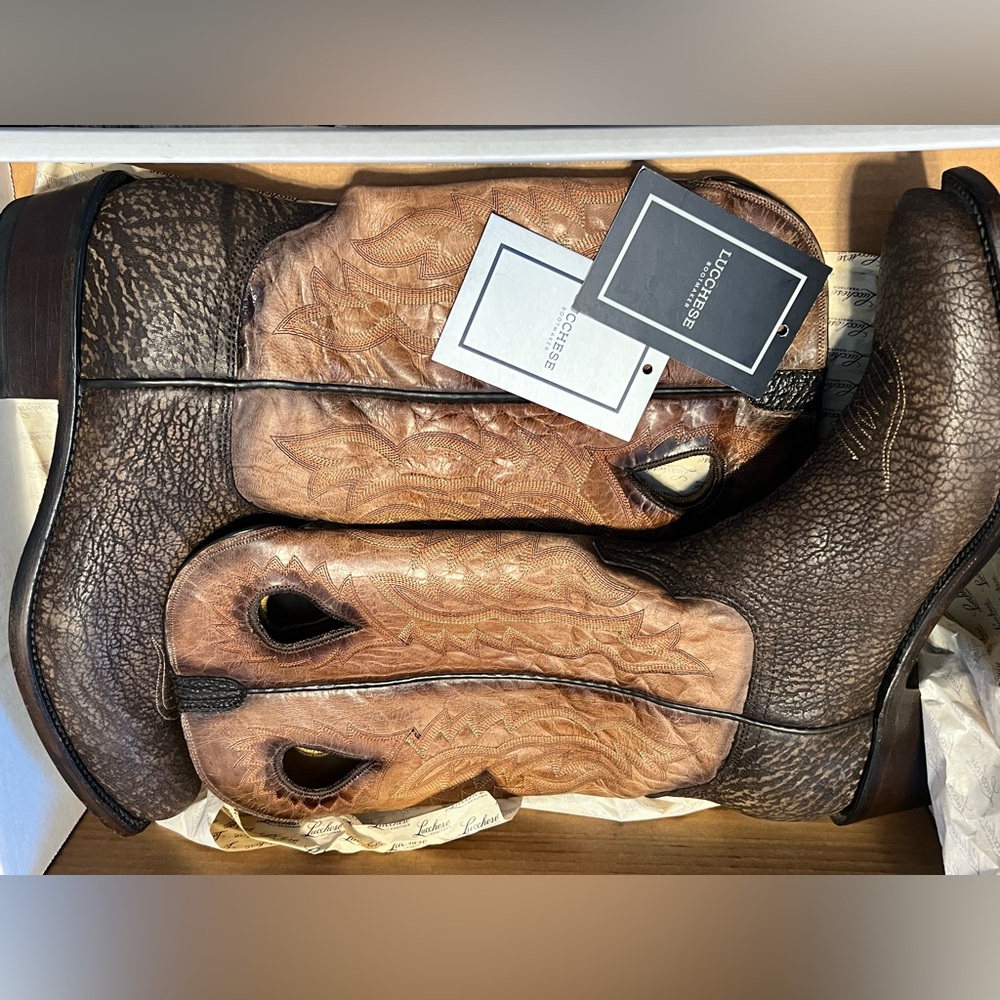 Lucchese Shark Skin Cowboy Boots